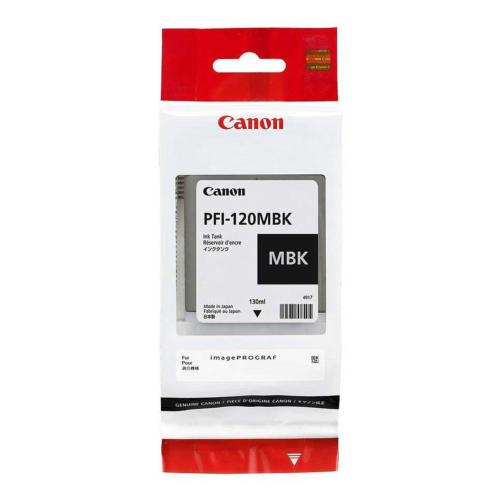 CANON LFP CONSUMABLES INK TANK PFI-120MBK
