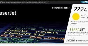 HP 222A Yellow Original LaserJet Toner Cartridge (W2222A)