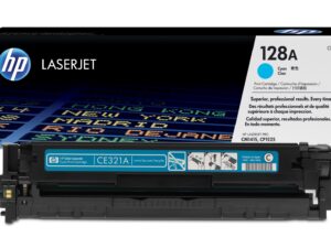 HP 128A CYAN ORIGINAL LASERJET TONER CARTRIDGE (CE321A)