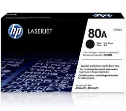 HP 80A BLACK ORIGINAL LASERJET TONER CARTRIDGE (CF280A)
