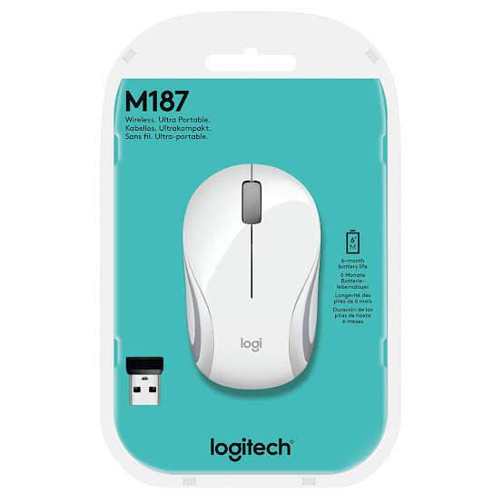 LOGITECH M187 Mini Mouse WHITE (910-002735)