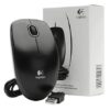 Logitech B100 Optical USB Mouse (Black-Grey)