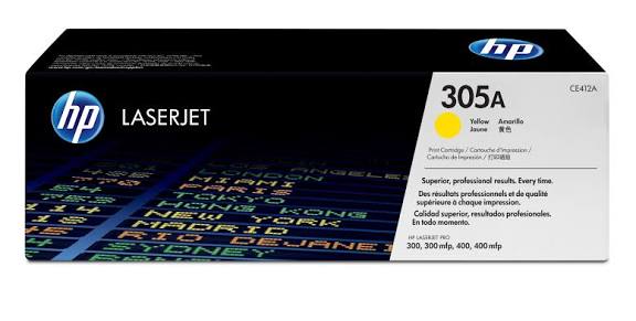 HP 305A YELLOW ORIGINAL LASERJET TONER CARTRIDGE (CE412A)