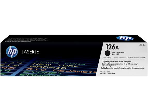 HP 126A BLACK ORIGINAL LASERJET TONER CARTRIDGE (CE310A
