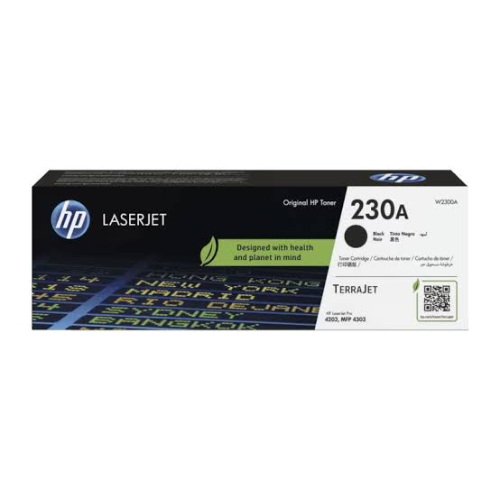 HP 230A Black Original LaserJet Toner Cartridge (W2300A)
